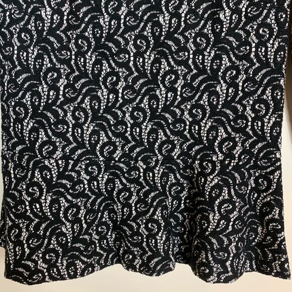 J. Crew Black Lace Peplum Top Size XXS - Picture 6 of 7